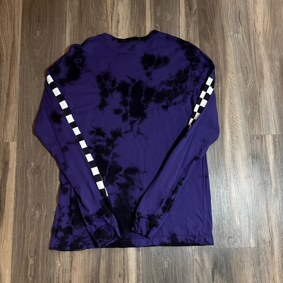 💥SOLD💥Broken Promises Graphic Pullover Purple Tie Dye Crew Neck Long Sleeve - Picture 4 of 4